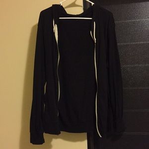Black zip up hoodie